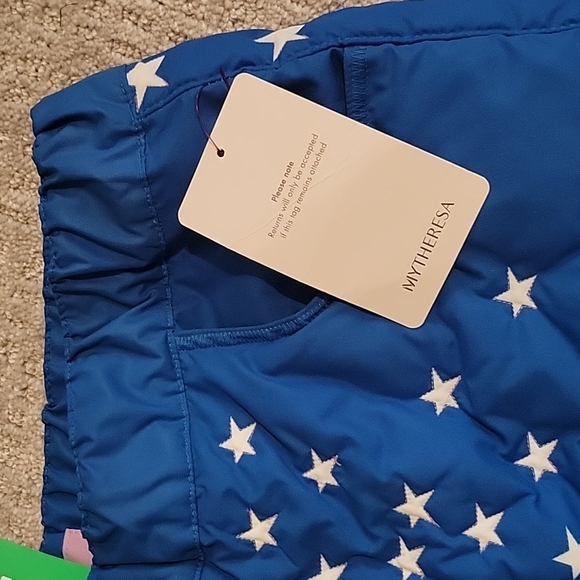 ERL WOVEN PUFFER TROUSERS BLUE - Picture 6 of 6